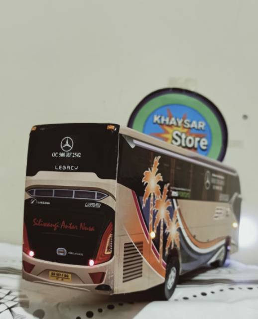 Miniatur bus bis SR2 SAN plus lampu