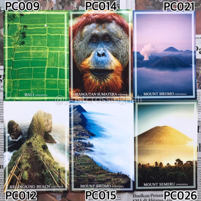 

Kartu Pos Postcard Bahan Tebal Mewah tidak luntur tidak blobor Postcards Postcrossing filateli