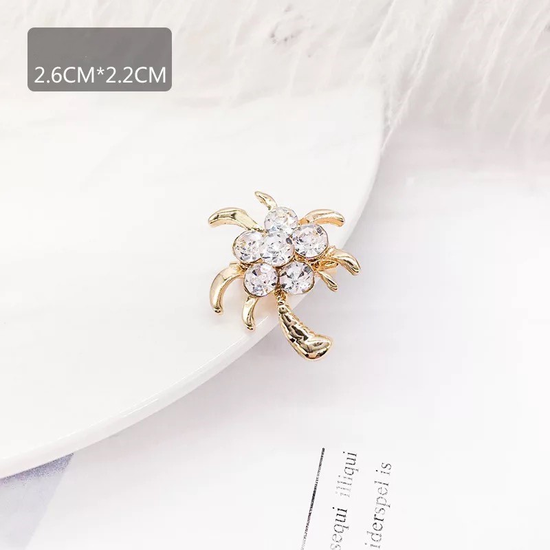Hot Sale Korea Indah Bros Kristal Swan Bouquet Mutiara Cinta Bros High-end Opal Bunga Busur Bros Mode semua pertandingan Aksesoris-20#