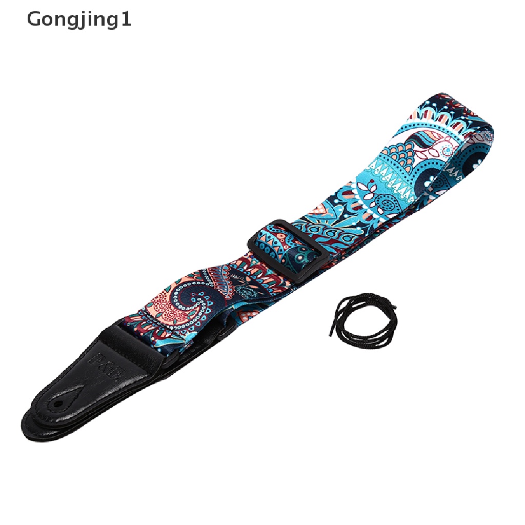 Gongjing1 Strap Gitar Akustik / Elektrik / Bass Motif Bunga Matahari