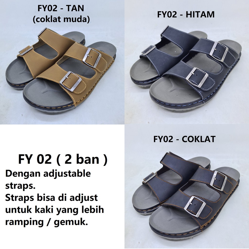 Sandal pria KULIT SINTETIS premium Finotti FY