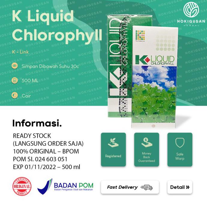 K-Link Liquid K Link Chorophyll / Minuman Klorofil K-Link Cair