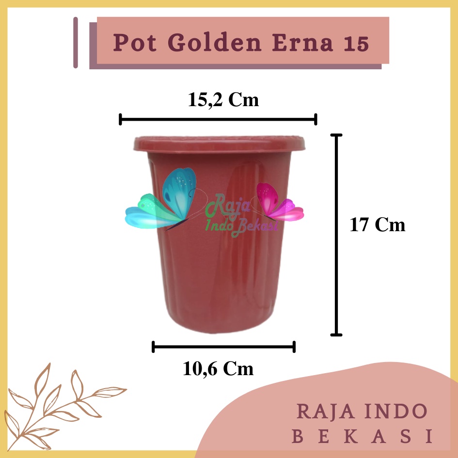 Rajaindobekasi Pot GE15 Golden Erna 15 Putih Bening Transparan Hitam Merah Bata Coklat Terracotta Garden Of Love Mirip Pot Yogap 10 13 15 Putih Coklat Merah Bata Bening Transparan Pot Yogap 17 18 19 Pot Yogap Murah Pot Bunga Tinggi Pirus Tegak Bagus Tebal