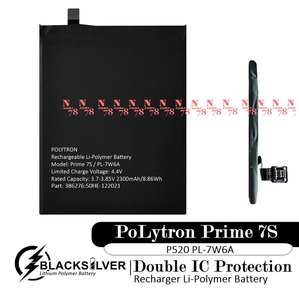 Baterai PoLytron Prime 7S P520 PL-7W6A Double IC Protection