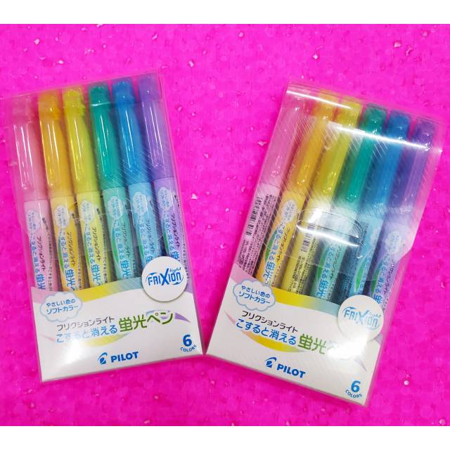 

Highlighter / Stabilo Frixion 6 warna with eraser - bisa dihapus