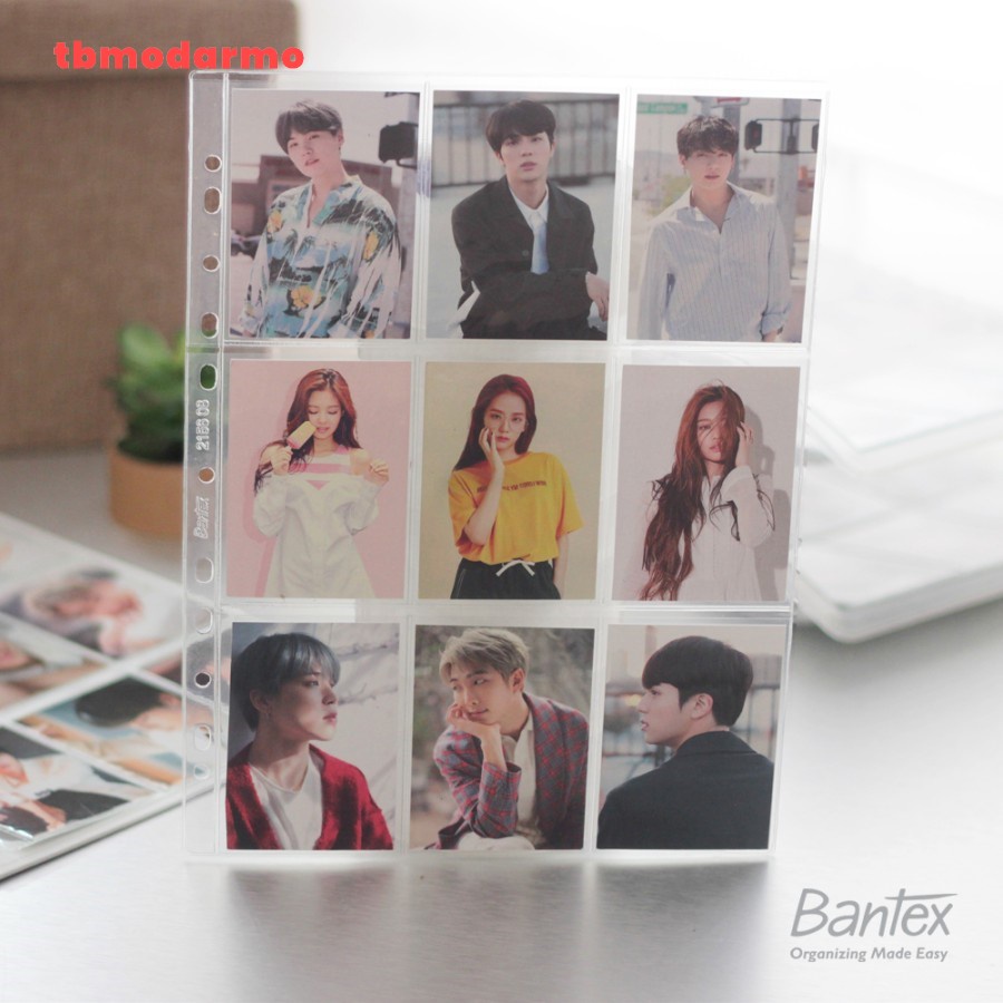 TBMO Bantex Collector Sleeve A4 Photocard 9P Clear 2158 08