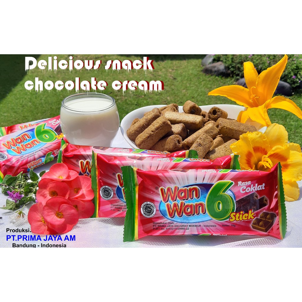

Wan wan 6 stick rasa coklat