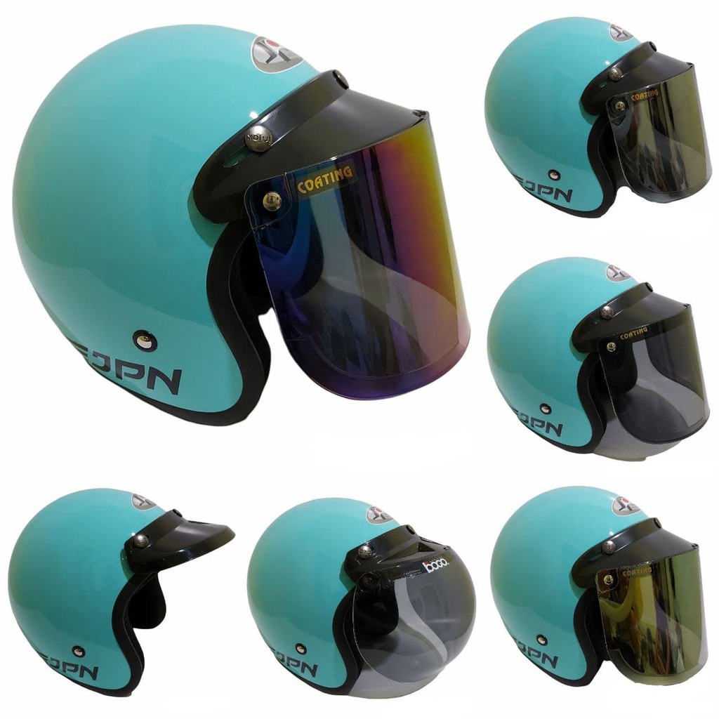 Helm Jpn Retro Sky Blue Gloss