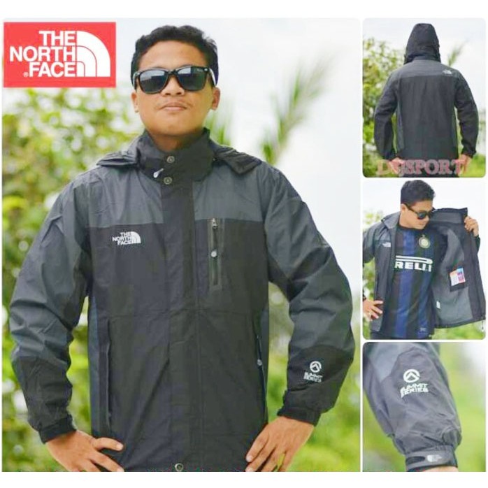  JAKET  GUNUNG  OUTDOOR PRIA WATERPROOF THE NORTH FACE TNF 