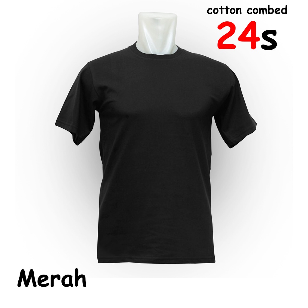 Kaos Polos Cotton Combed 24s