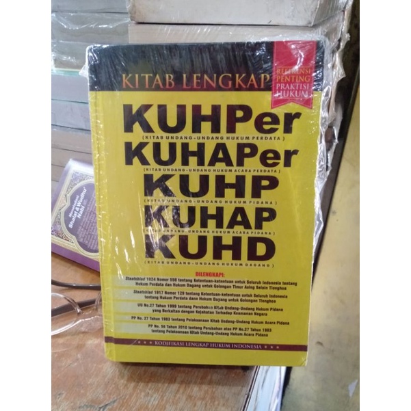 Buku Kitab Lengkap KUHPer KUHAPer KUHP KUHAP KUHD