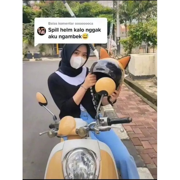 Kuping Kucing Helm, Kuping Helm Halfface, Kuping Helm Fullface, Kuping Kucing Helm Terlaris