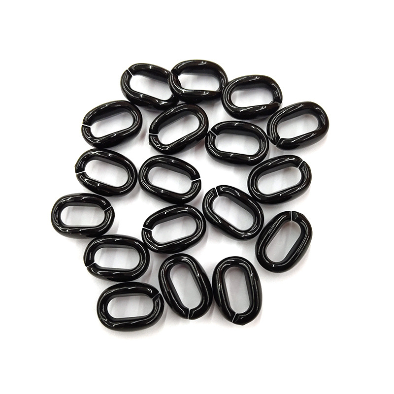 50 Pcs Gantungan Kunci Bahan Plastik Akrilik Ukuran 11x16mm Untuk Tas