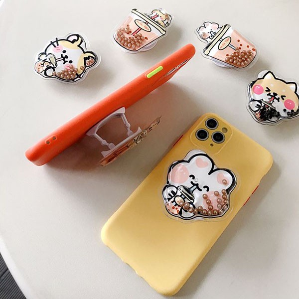 iring boba milk tea phone holder cartoon boba shp032 ( 3F2)