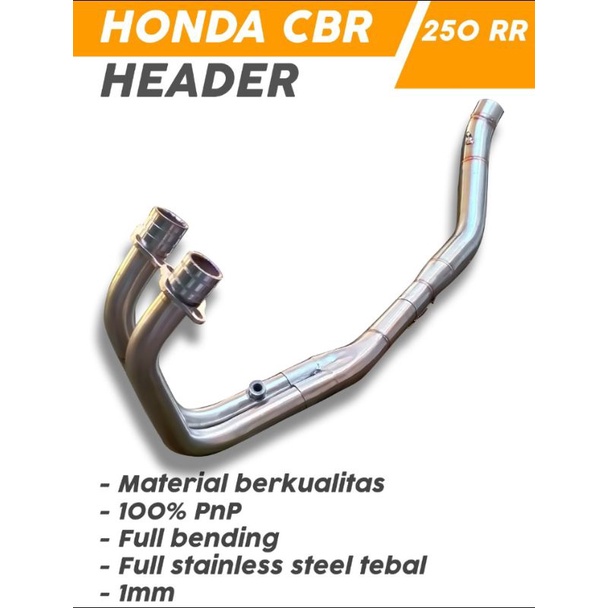 Header/Leher Racing Bending CBR 250RR inlet 50mm