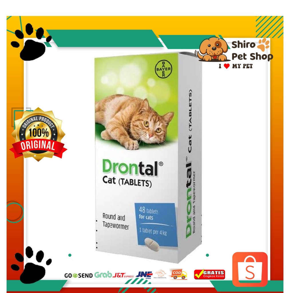 Drontal Cat - Obat cacing kucing original