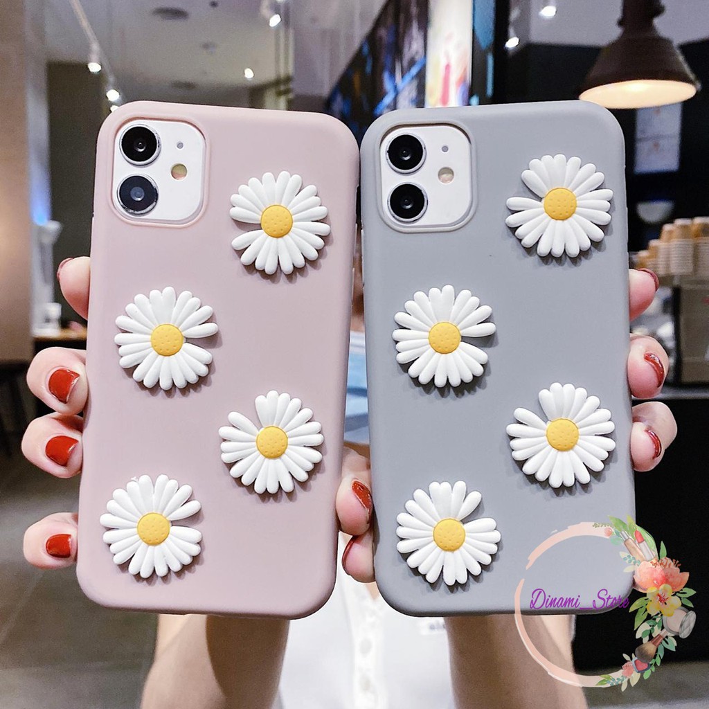 Softcase Bunga timbul Iphone 5 6 6g 6g+ 7 7g 7g+ 8 8+ Xr X Xs Xs Max Se 2020 11 Pro Pro Max DST1577