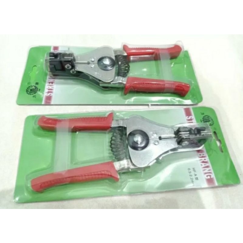 TANG KUPAS KABEL OTOMATIS GAGANG MERAH/PEMOTONG KABEL/TANG KUPAS KABEL