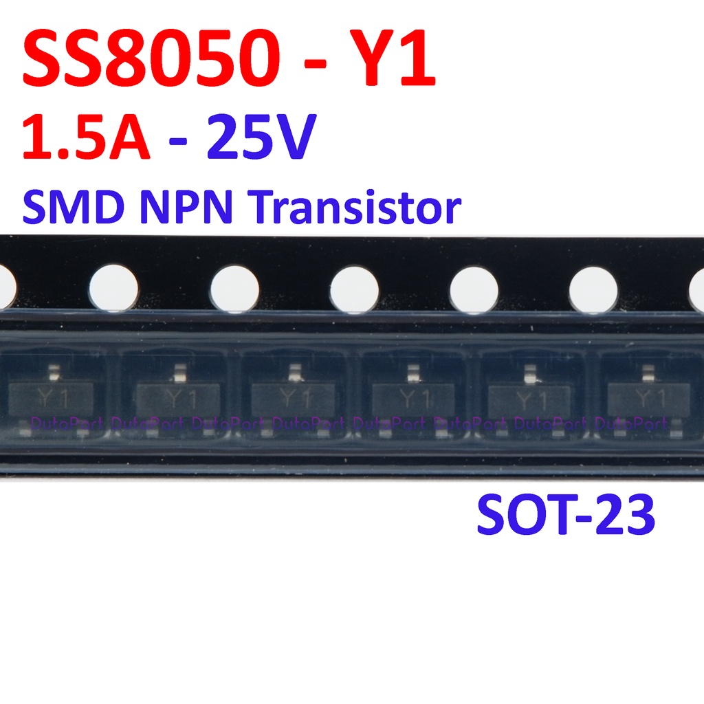 Y1 SS8050 SS 8050 1.5A 25V SMD NPN Transistor SOT-23