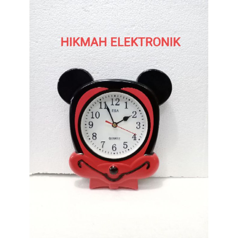 jam dinding karakter ESA 273/Jam dinding mungil/jam dinding micky mouse