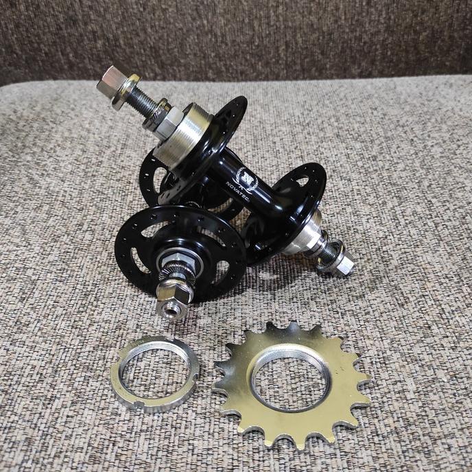 Hub Freehub Novatec Fixie Track Bearing 32 Holes Black 17T