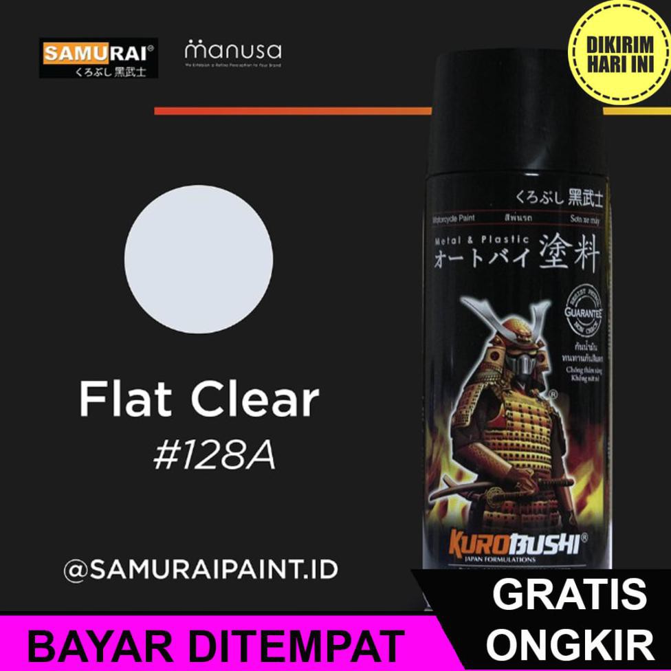 

(BAYAR DITEMPAT) LD5026 SAMURAI PAINT STANDARD FLAT CLEAR 128A CLEAR DOFF STANDAR #128A CAT AEROSOL