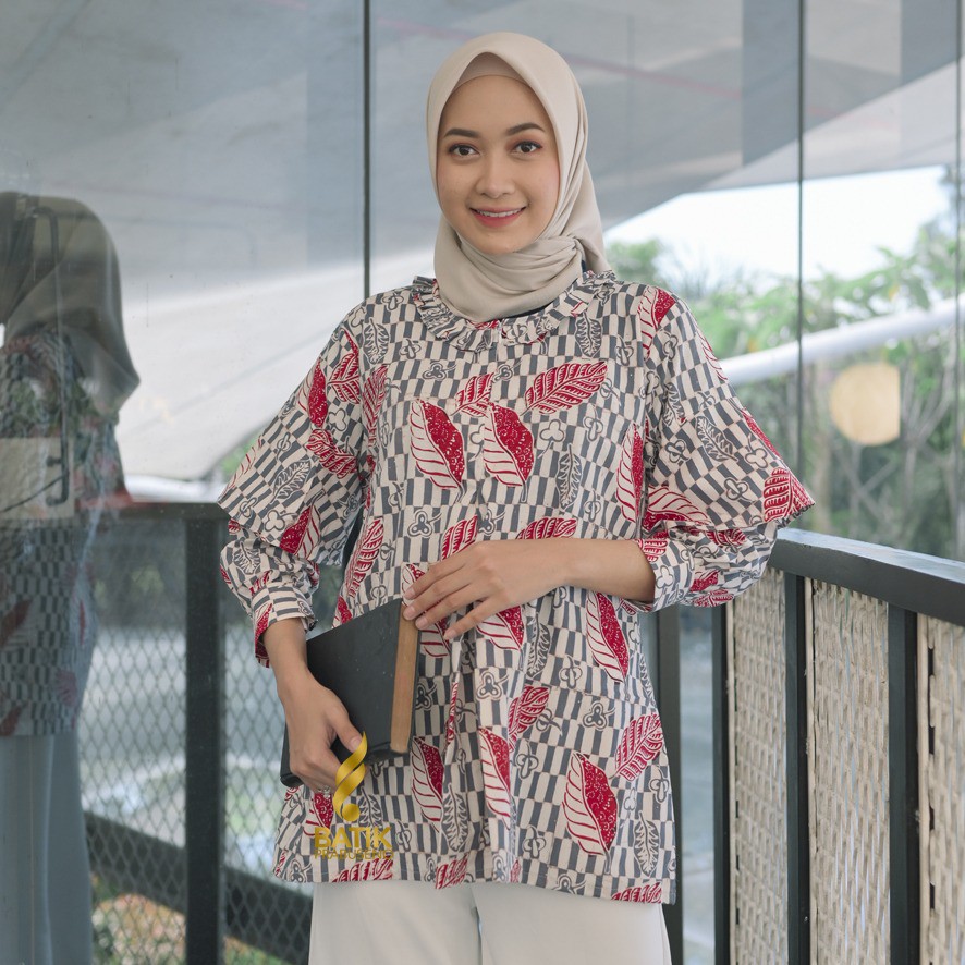 BATIK PRABUSENO BLOUSE RAINA ATASAN BAJU BATIK WANITA PRABUSENO / ATASAN WANITA / BLOUSE WANITA