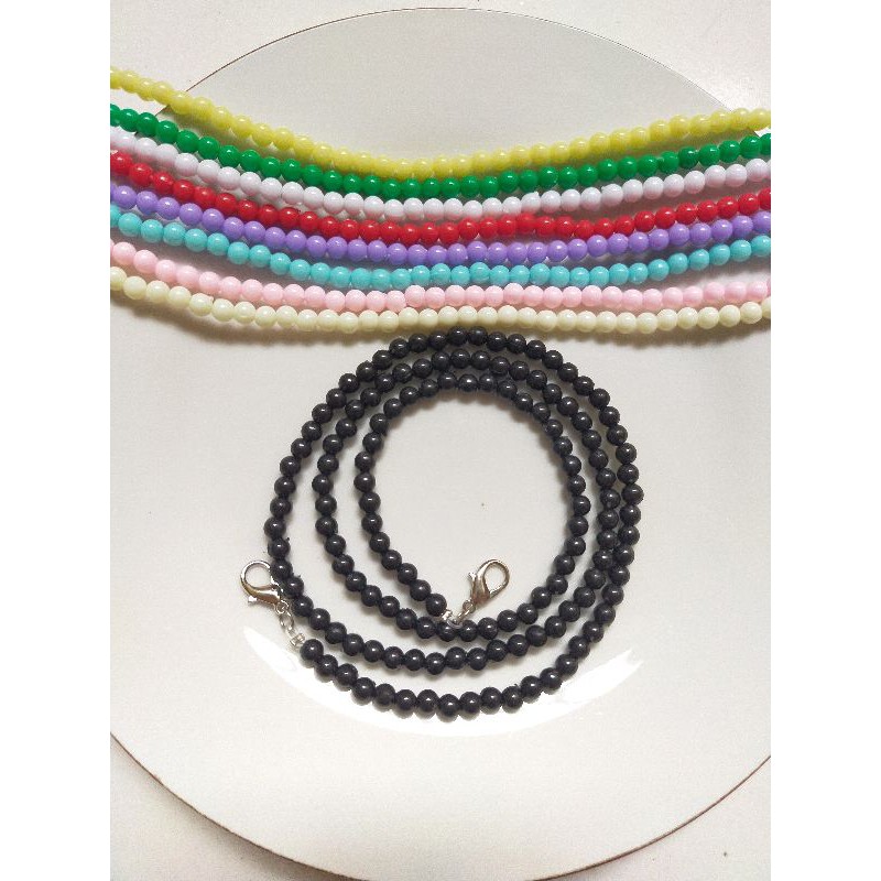 STRAP MASKER KALUNG MASKER POLOS MUTIARA
