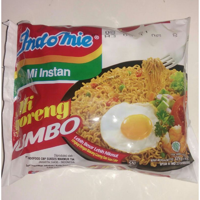 Indomie Goreng Jumbo Indomie Mi Instan Mi Goreng Jumbo