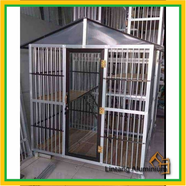 Kandang Kucing Aluminium Besar/silver
