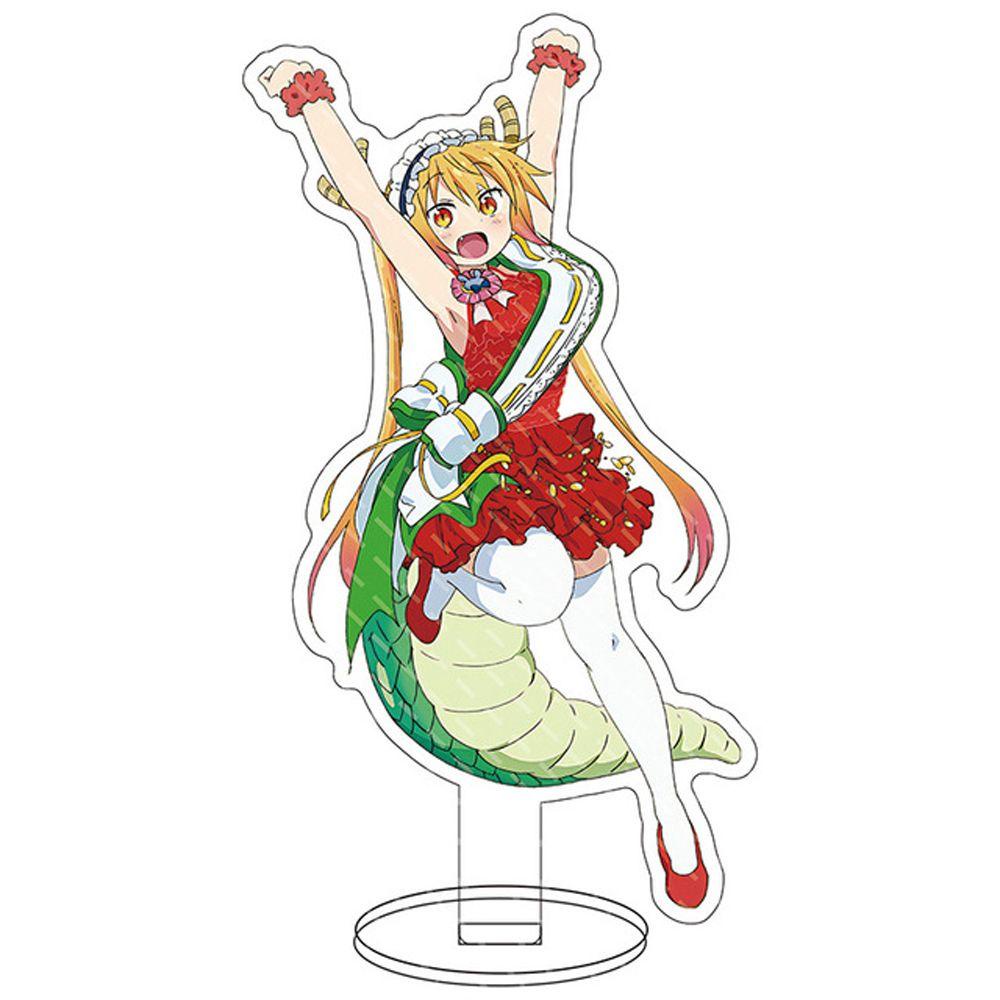 Lanfy Anime Figure Stand Dua Sisi Kawaii Desk Decor Model Figure Transparan Karakter Anime Plat Akrilik