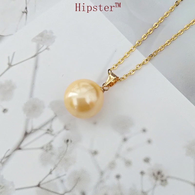 Personalized Luxury Gold Natural Freshwater Pearl Pendant Necklace