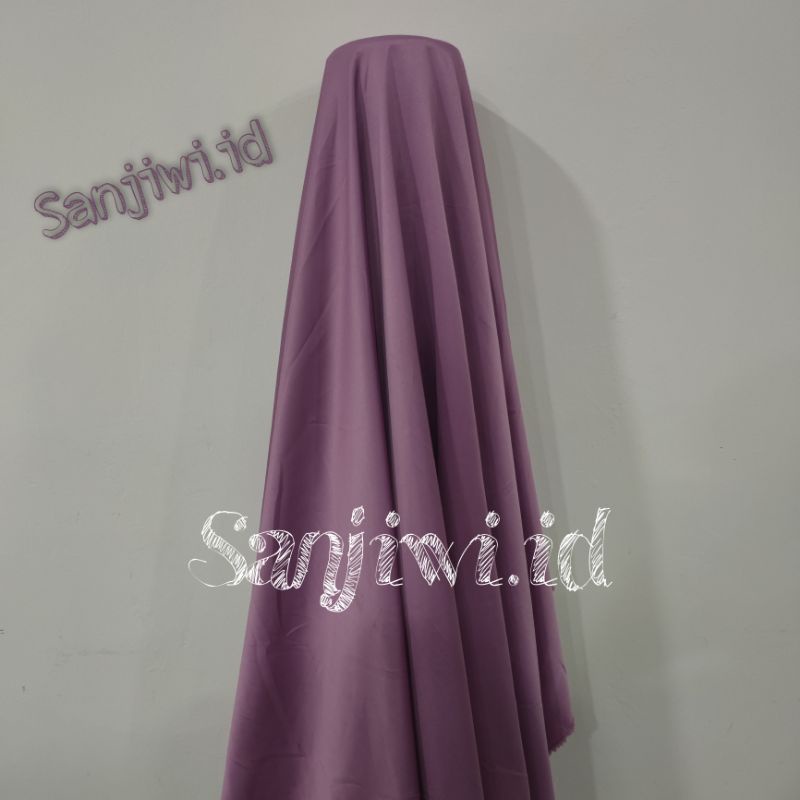 Kain SATIN VELVET PREMIUM / Kain Satin Bridesmaid High Quality-Dusty ungu