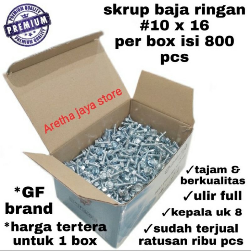 skrup baja ringan 10x16 murah