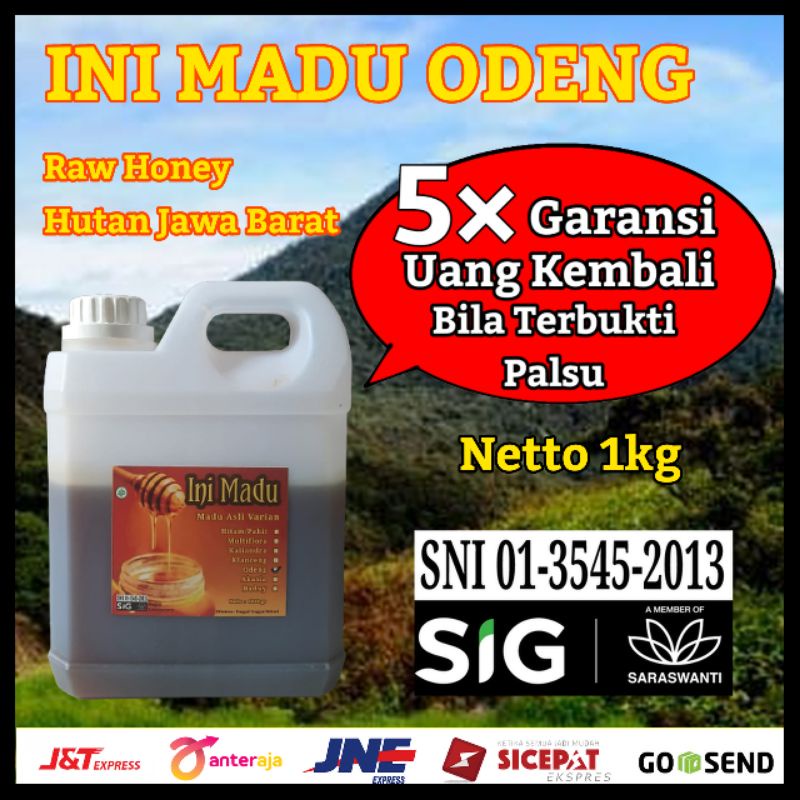 

Madu Asli Murni Odeng Nektar Hutan Jawa Barat 100 % Pure Raw Honey Asli Alami 1kg