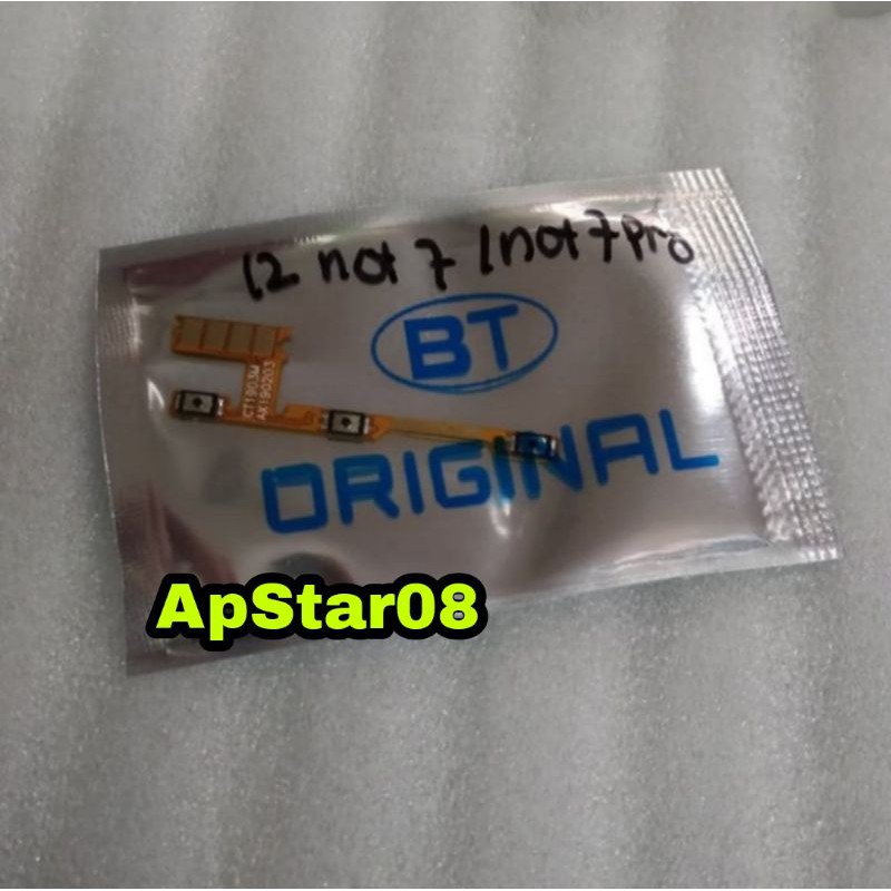 FLEXIBEL TOMBOL power O OF +VOLUME XIAOMI REDMI NOTE 7/ NOTE 7 PRO ORI