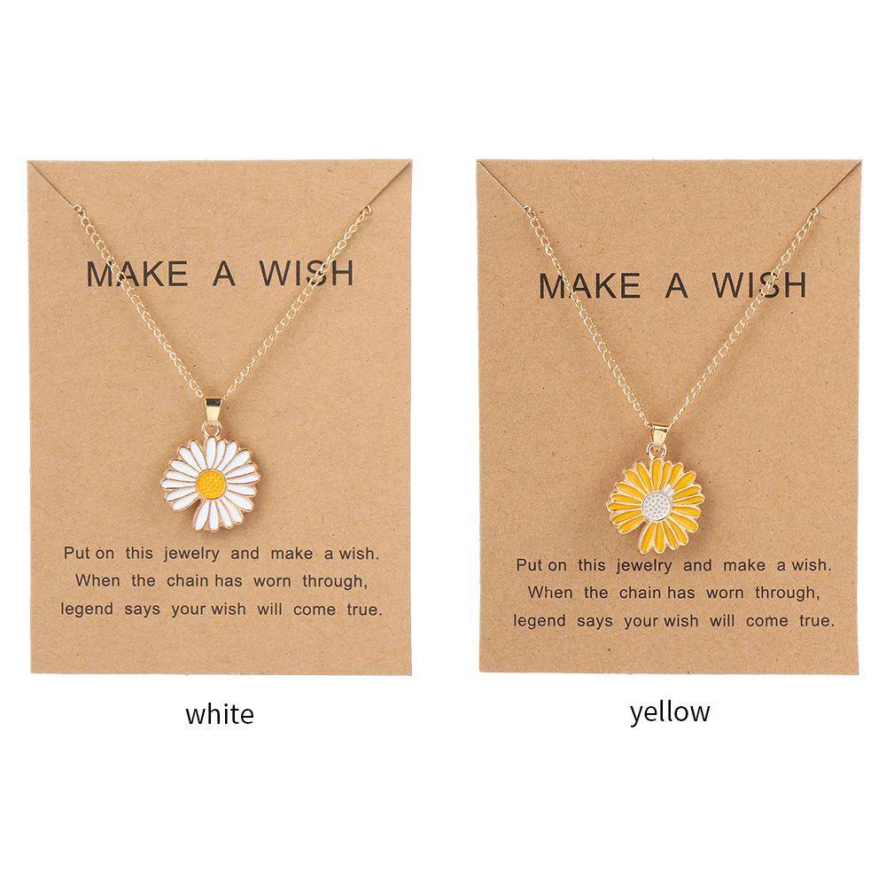 Kalung Bunga LILY Daisy Fashion Liontin Logam Kerah Novelty