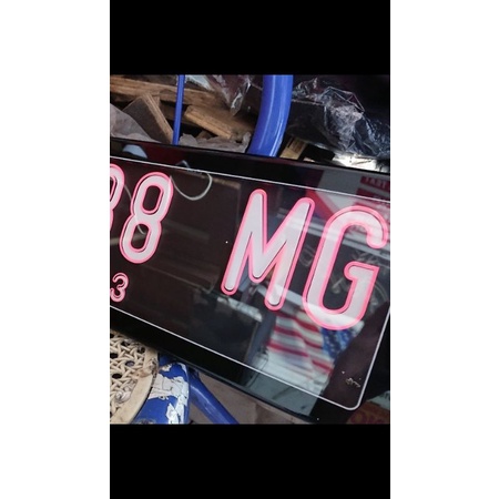 plat nomor motor mika nyala