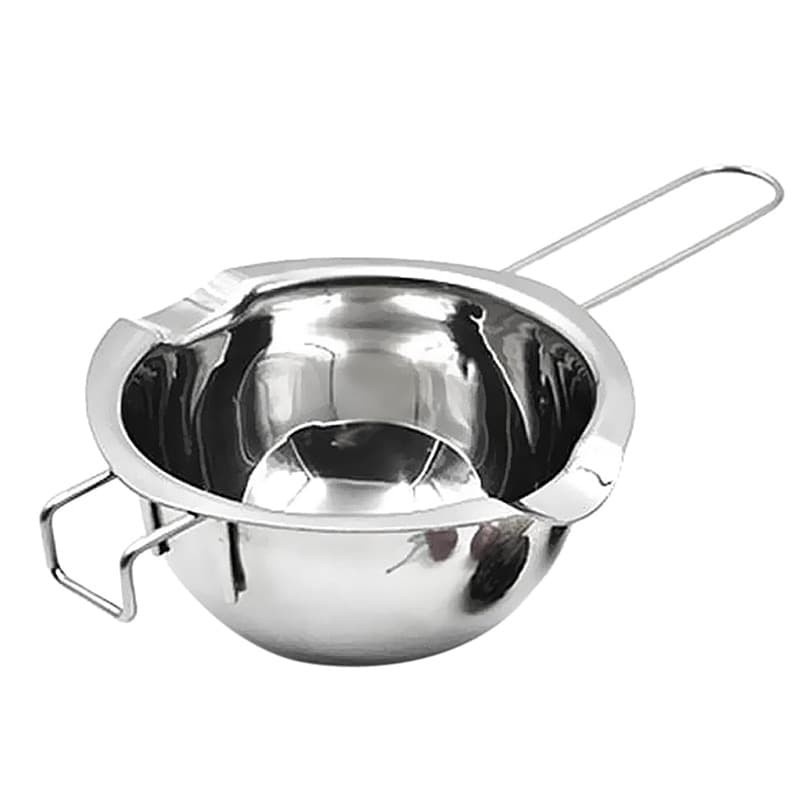 OneTwoCups Chocolate Melting Pot Pan Panci Leleh Keju Coklat Stainless Steel - JS22 - Silver