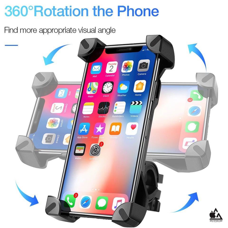 Phone Holder HP SEPEDA UNIVERSAL 360 Derajat Bike Phone Holder Jepit Stang Sepeda Motor