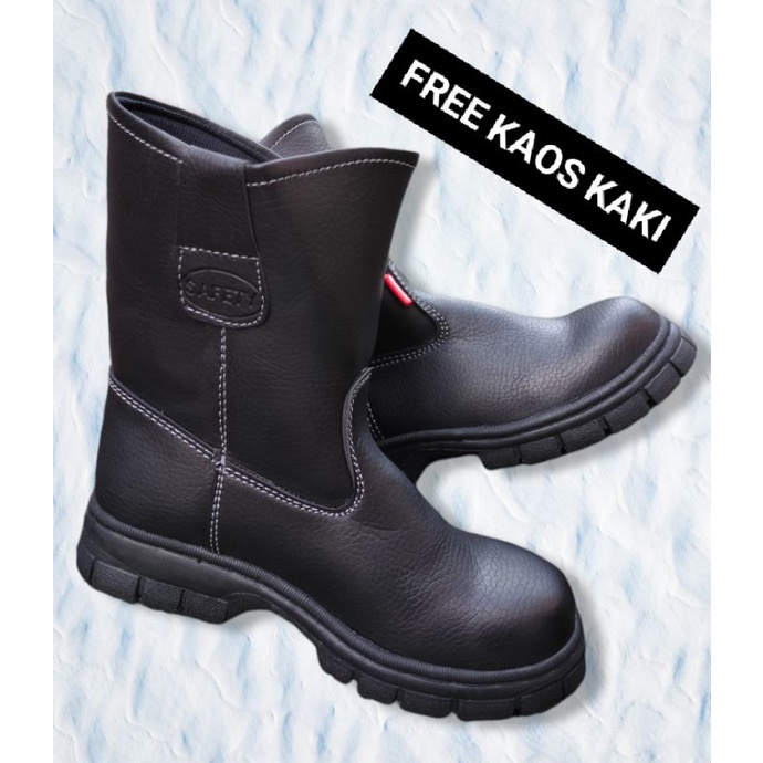 sepatu safety shoes king Gregor boot proyek safety ujung besi baja termurah safety MURAH!! FREE KAOS KAKI