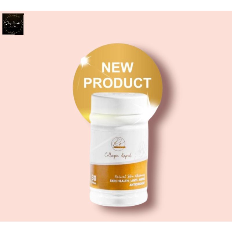 Rv Beauty Pemutih Badan  Whitening Collagen Kapsul (30 Capsul) 40 gram  Pemutih Badan