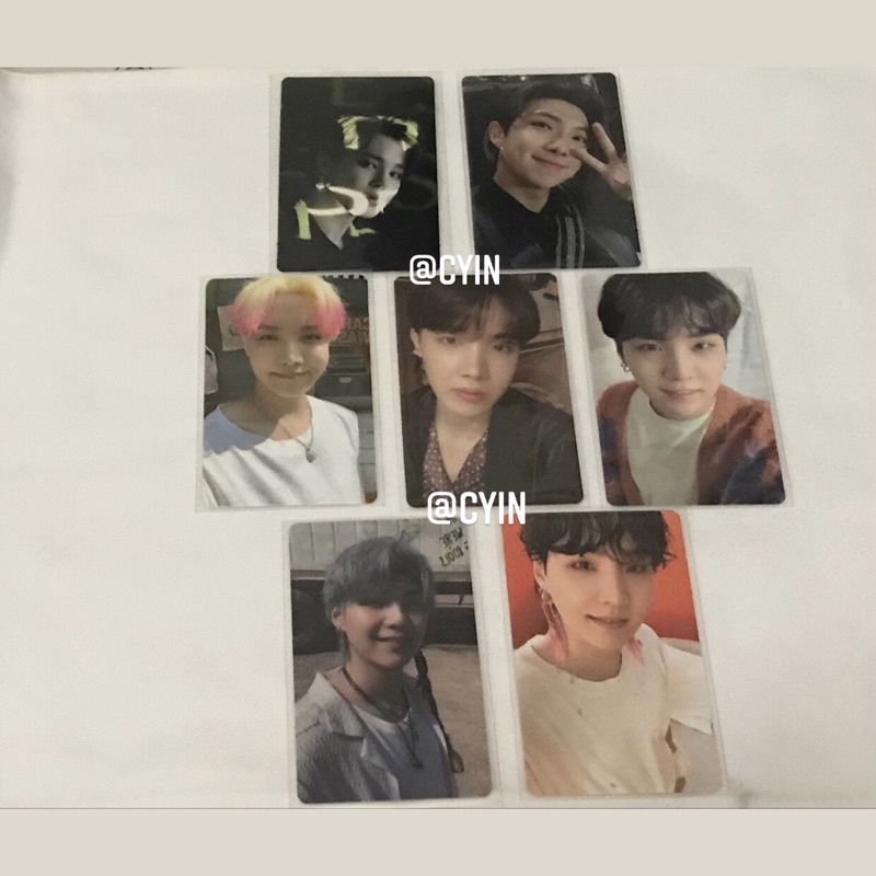 Photocard SUGA (Yoongi) dan j-hope (Hobi) Persona, BE Ess, Butter POB, M2U