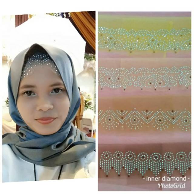 Inner Diamond Murah Tile Lembut Handmade Ciput Wisuda Pengantin