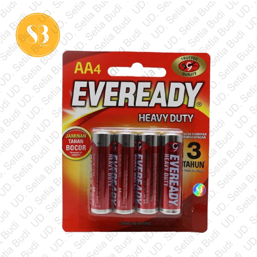 Jual Baterai Eveready Heavy Duty AA 4 PCS