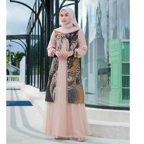 ((TERMURAH)) COUPLE BATIK GAMIS RAHAYU COUPLE ENGAGEMEN BEST SELLER BISA COD GRATIS HIJAB