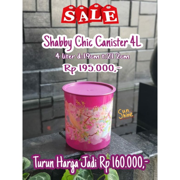 FREE ONGKIR shabby chic Canister Tupperware