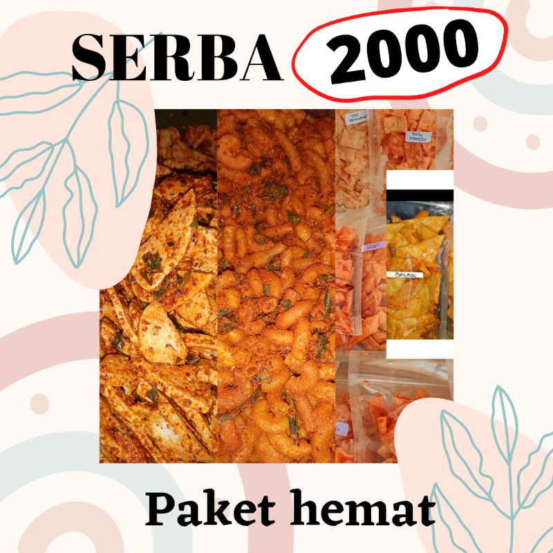 

PROMO SNACK MURAH MERIAH DUA RIBUAN ORDER MIN 2 PCS