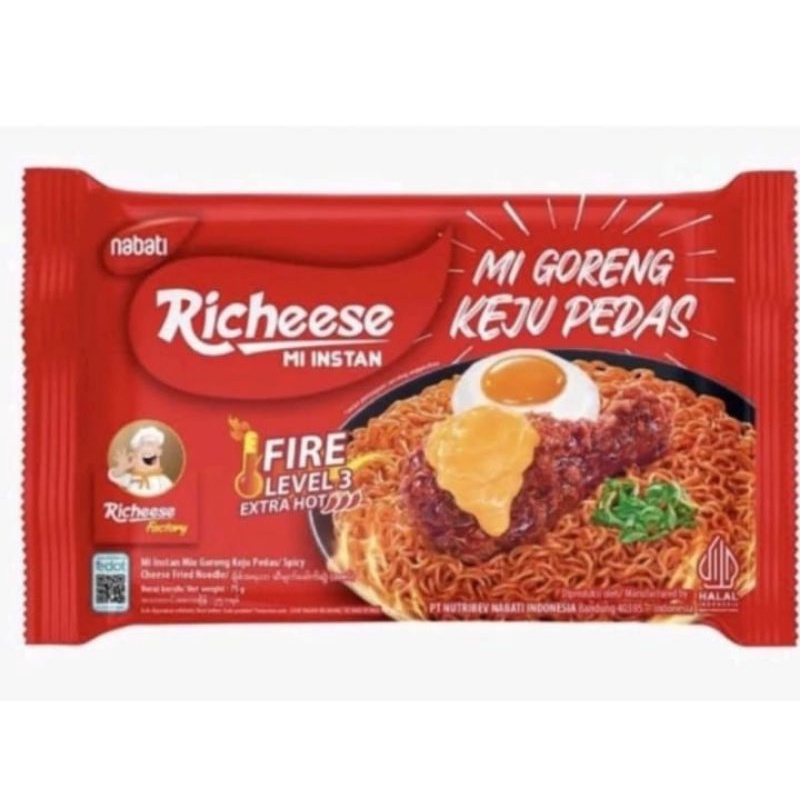 

MIE RICHEESE PEDAS LEVEL 3