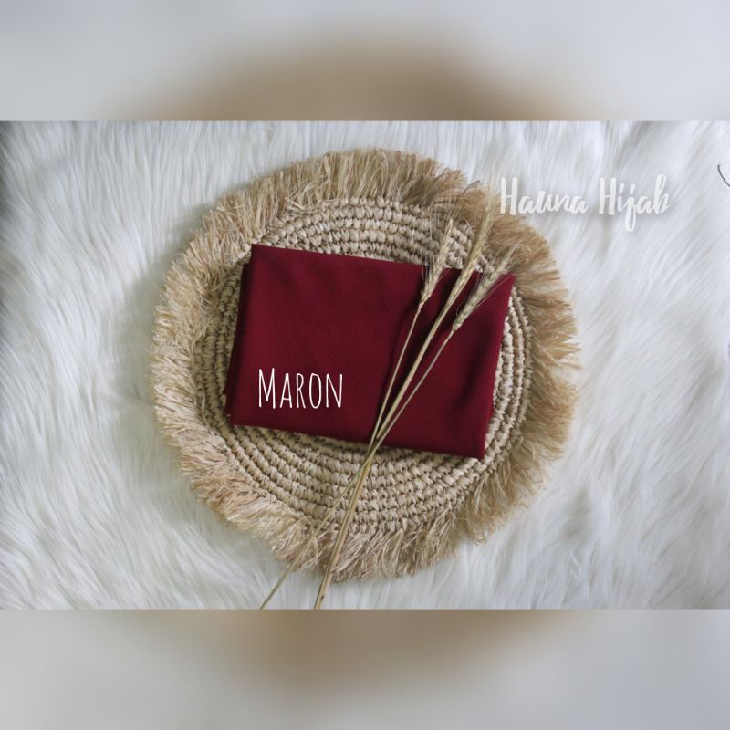 Khimar jumbo 2 layar/segiempat instan jumbo-maroon 2jb